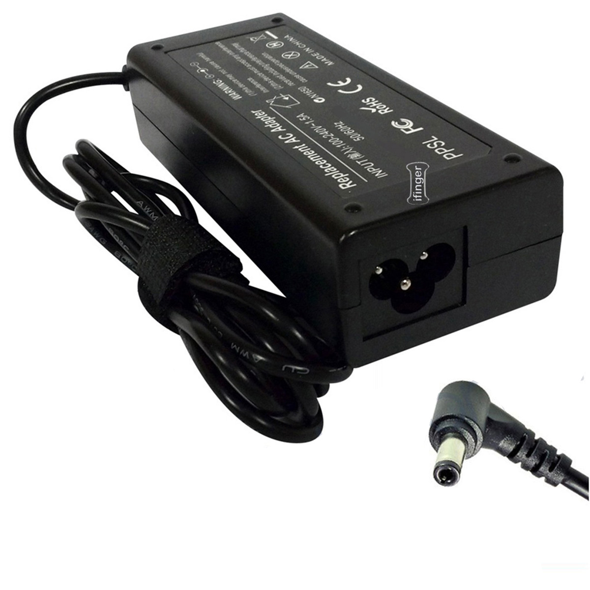 Ifinger Cargador adaptador Ac compatible para Toshiba satellite TECRA L2 / M8 R840 R850 Series 19V 4.74A re