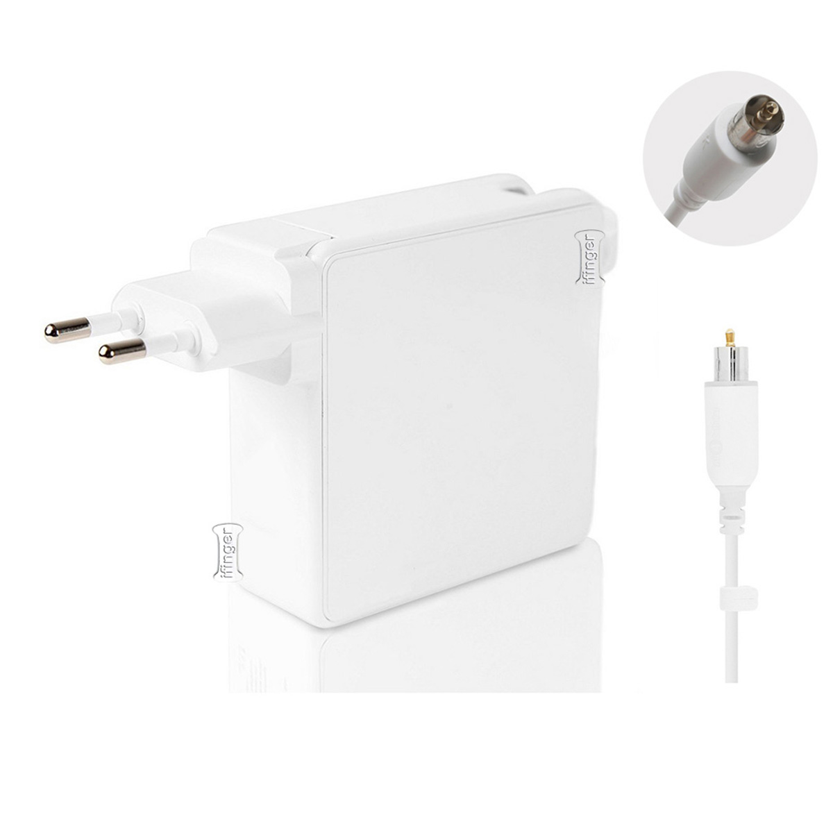 Ifinger Cargador adaptador Ac compatible para Powerbook G4. Ibook. Ibook G4 24.5V 2.65A 65W repuesto de