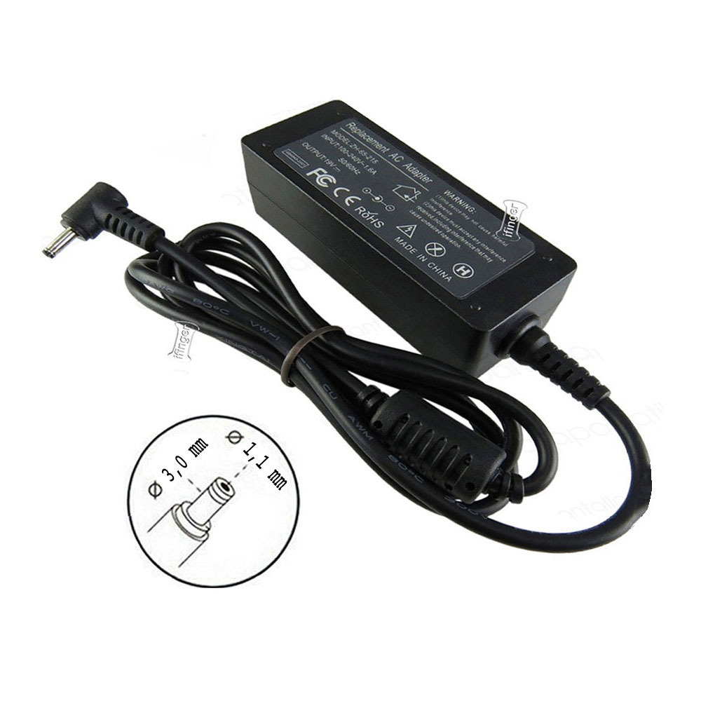Ifinger Cargador adaptador Ac compatible para de portatil 65W TABLET ASUS TRANSFORMER T300 3.0mm 1.1mm Espa