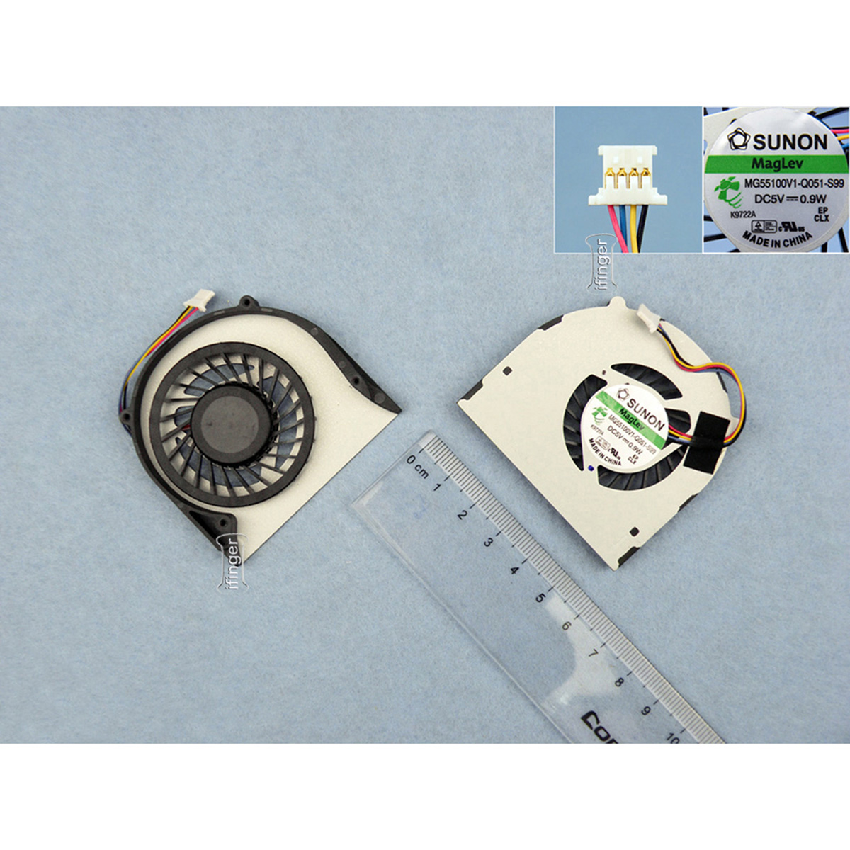 Ifinger Ventilador refrigeración compatible para portátil con Acer ASPIRE 4810 4810T 5810 5810T FAN 4 PIN repuesto