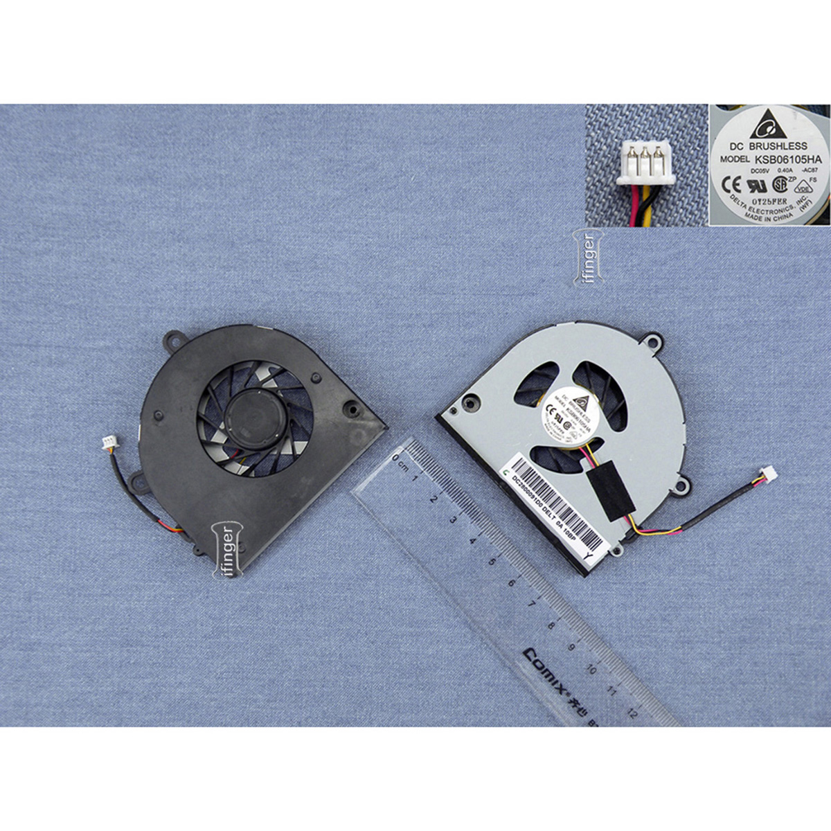 Ifinger Ventilador refrigeración compatible para portátil con ACER AB7905MX-EB3  MF60120V1-B100-G99 DC2800091S0 3 PIN re