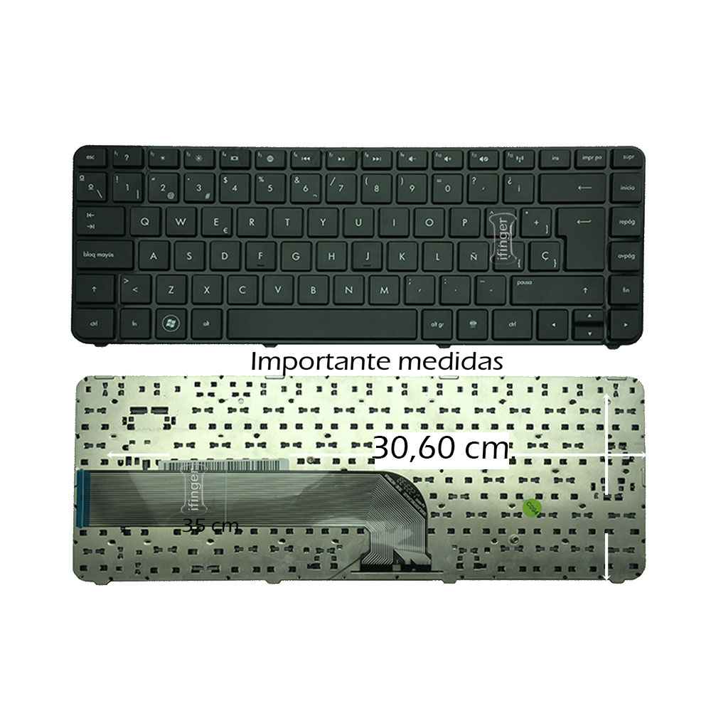 Ifinger Teclado español de portátil compatible con HP Pavilion DV4-5100 Series repuesto