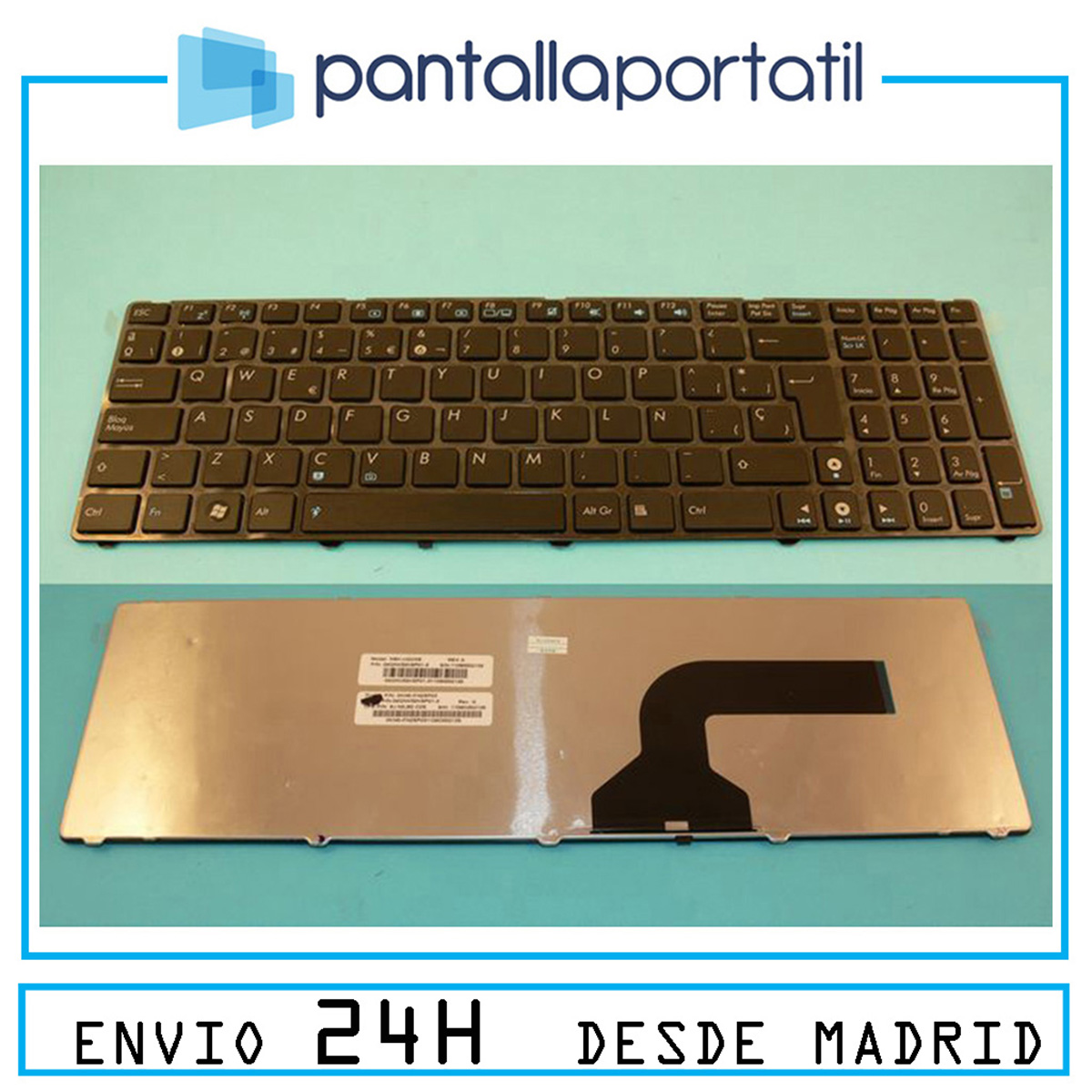 Teclado español para portatil Asus A53sv-sx538v Mp-09q36e0-528 - Imagen 2 de 5