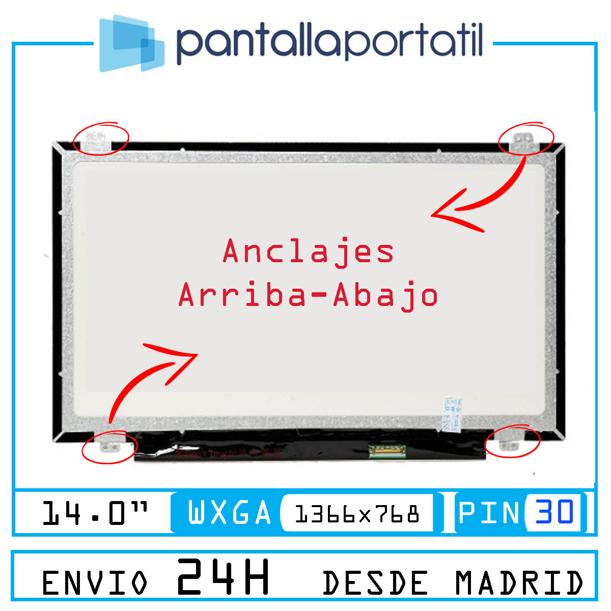 Pantalla para portátil desde España 14.0 Dell latitude E7440 ltn140at29 repuesto